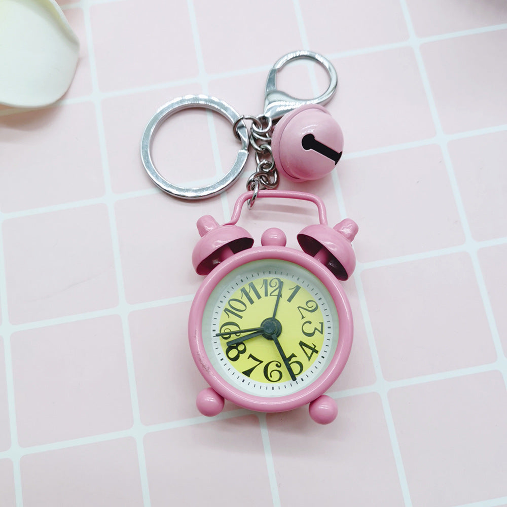 Wholesale Mini Alarm Clock Alloy Keychain